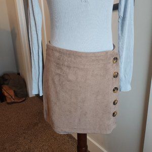 Faux Suede Shorts/Skirt/Skort Like New Women's Medium